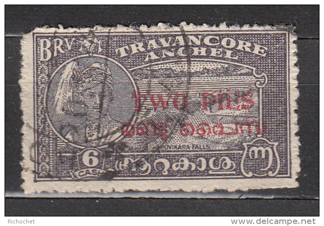 Inde - Travancore - Cochin  -  1 Obl. - Travancore-Cochin