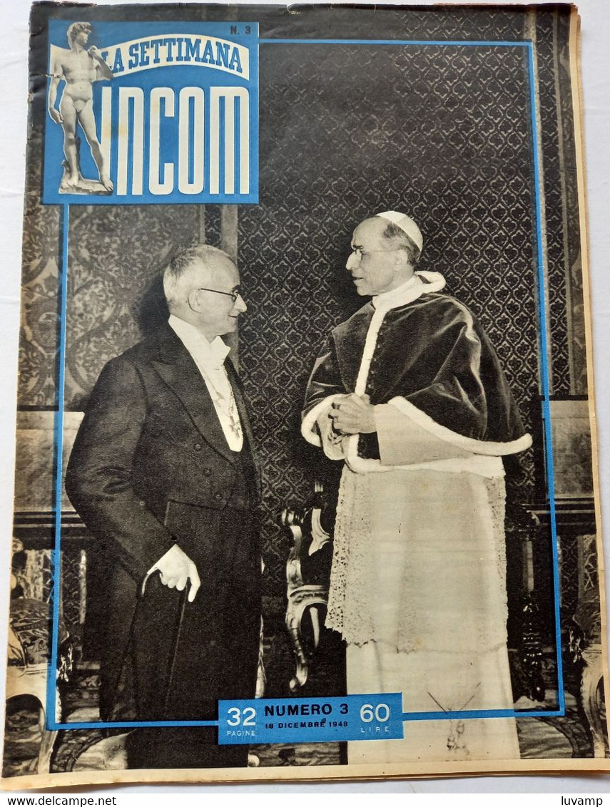 INCOM  N. 3  DEL   18  DICEMBRE 1948  (CART 52) - Prime Edizioni