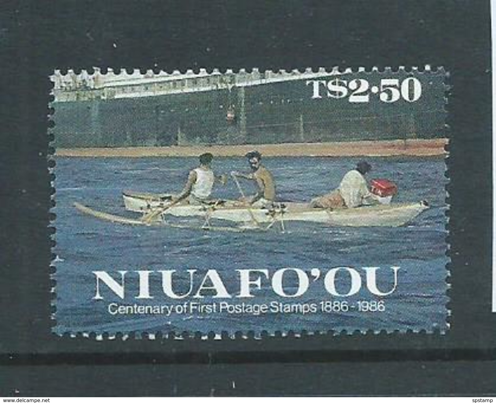 Tonga Niuafo´ou 1986 Stamp Anniversary $2.50 Canoe Single MNH - Tonga (1970-...)