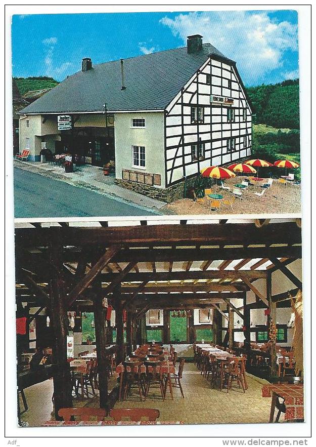 PETITE CARTE PUB PUBLICITAIRE COO - CASCADE, CAFE RESTAURANT FERME SIMON, PUB BIERE JUPILER, STAVELOT, BELGIQUE - Stavelot