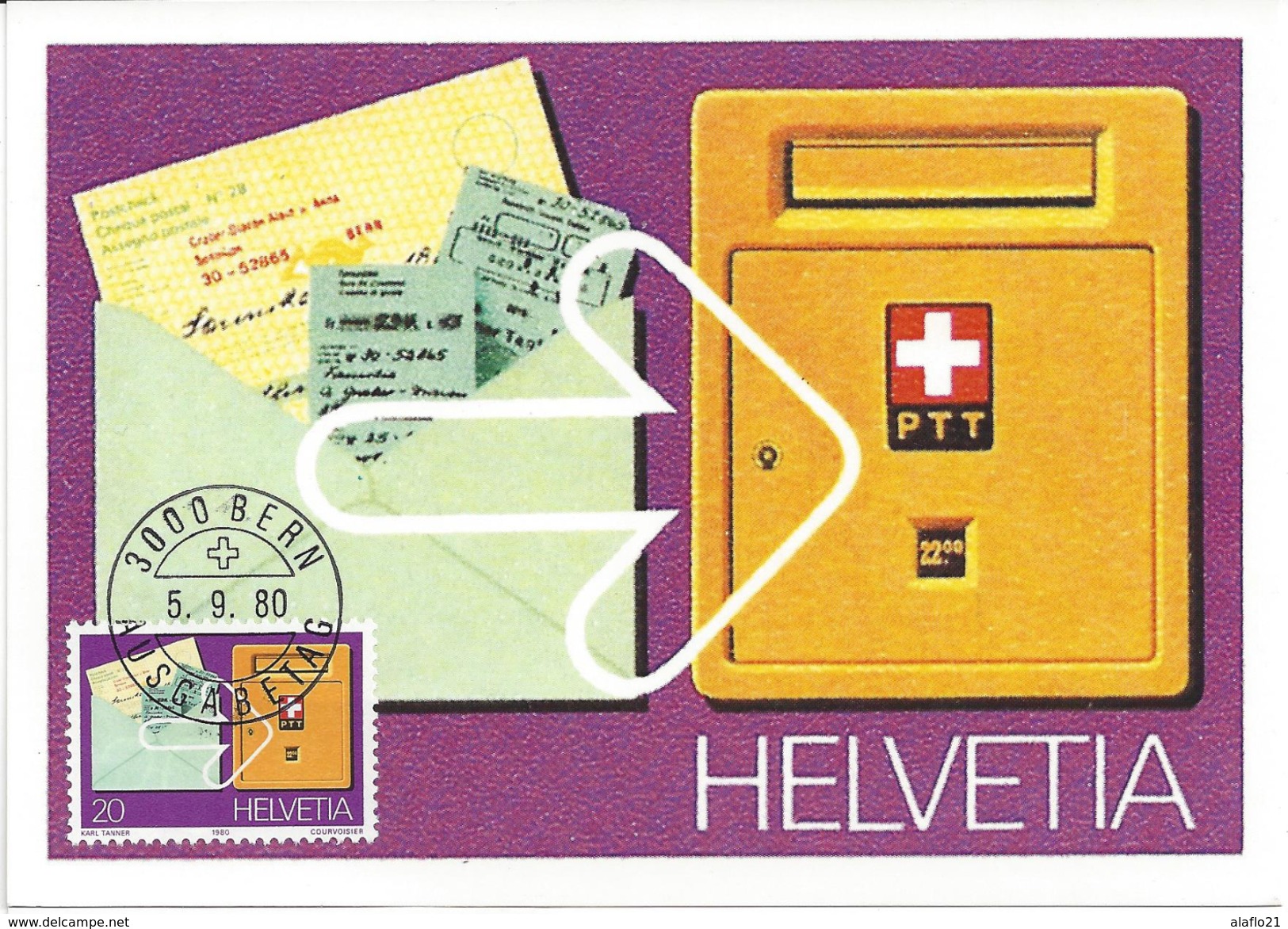 SUISSE - CARTE MAXIMUM - Yvert N° 1110 - PTT - Maximum Cards