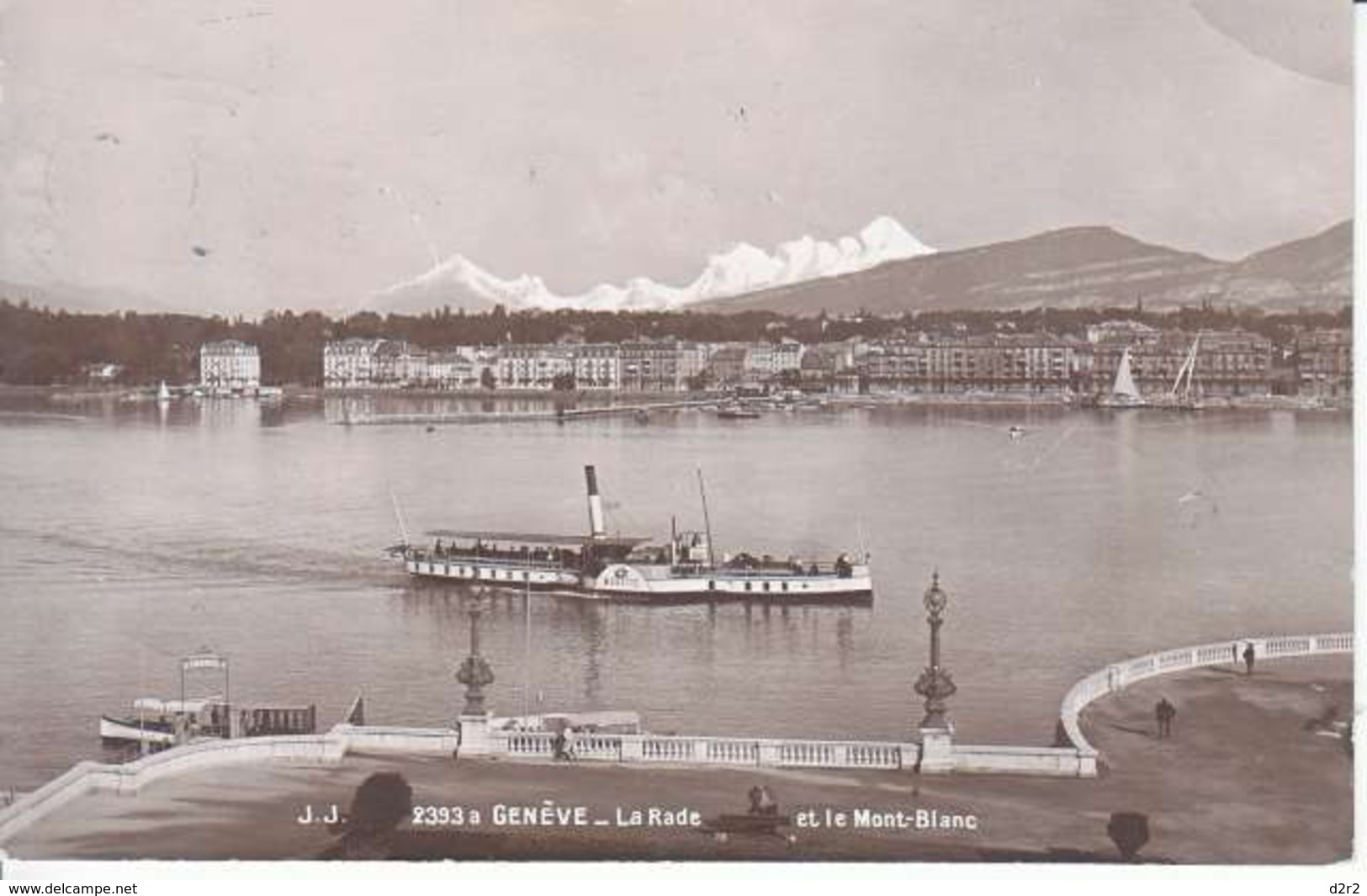 VAPEUR(S) SUR LE LAC LEMAN - LA MOUETTE A GENEVE - 22.07.1915 - Other & Unclassified