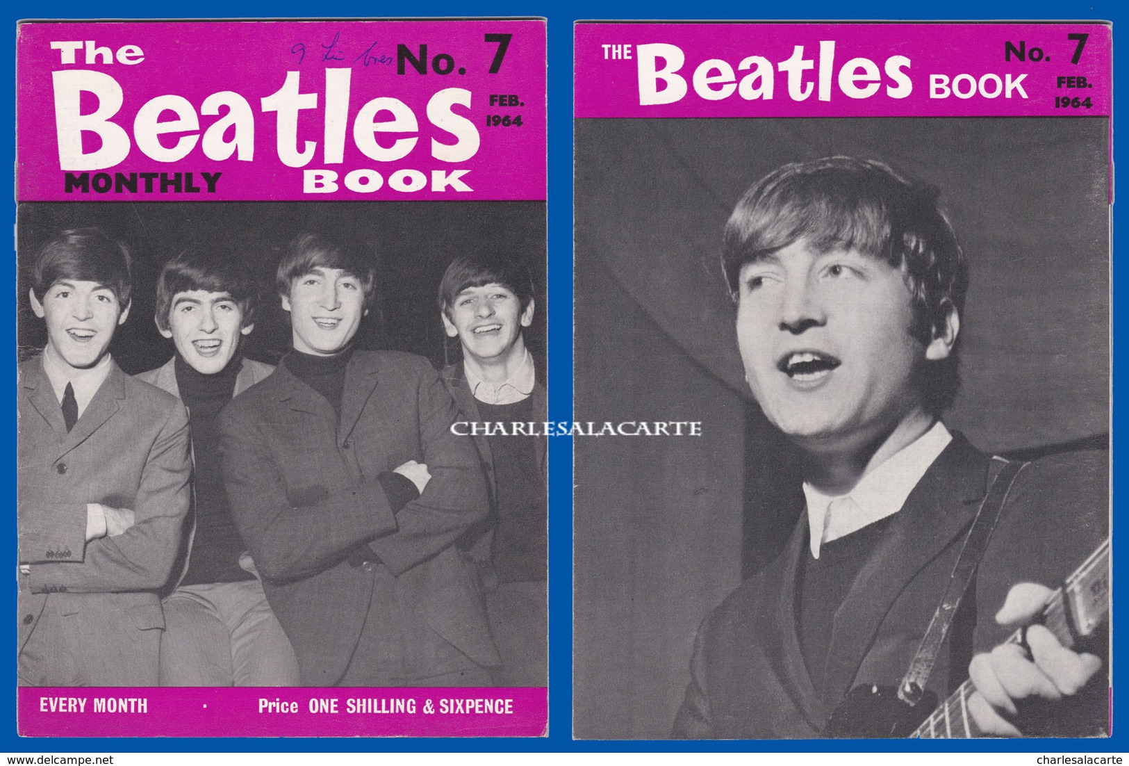 1964 FEBRUARY THE BEATLES MONTHLY BOOK No.7 AUTHENTIC SUBERB CONDITION SEE THE SCAN - Entretenimiento