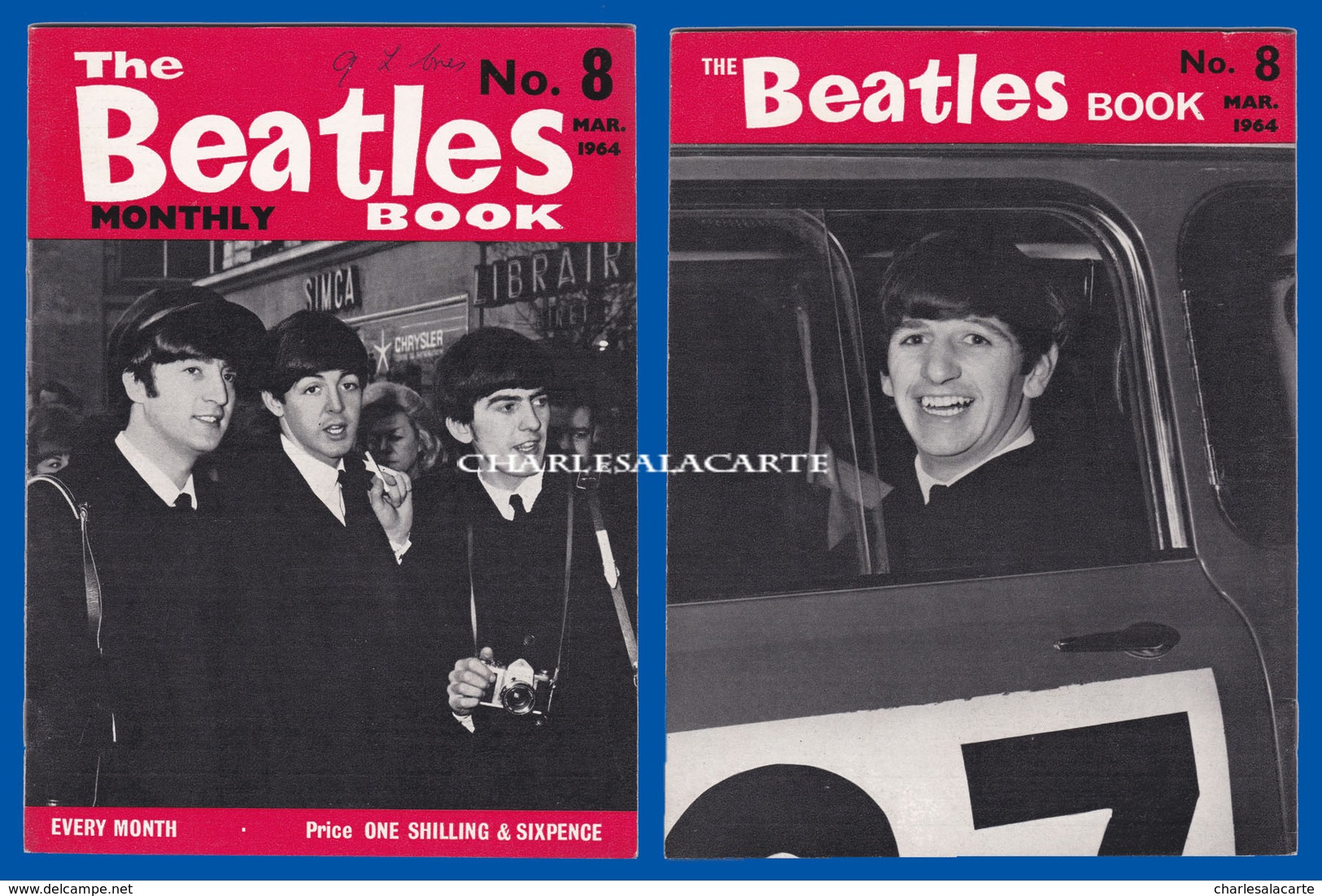 1964 MARCH THE BEATLES MONTHLY BOOK No.8 AUTHENTIC SUBERB CONDITION SEE THE SCAN - Divertissement