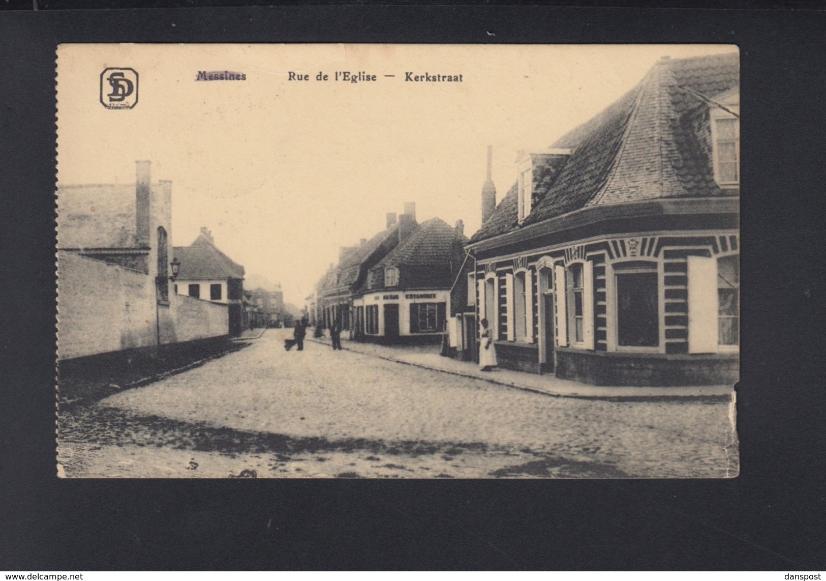 Carte Postale Messines Rue De L'Eglise - Mesen