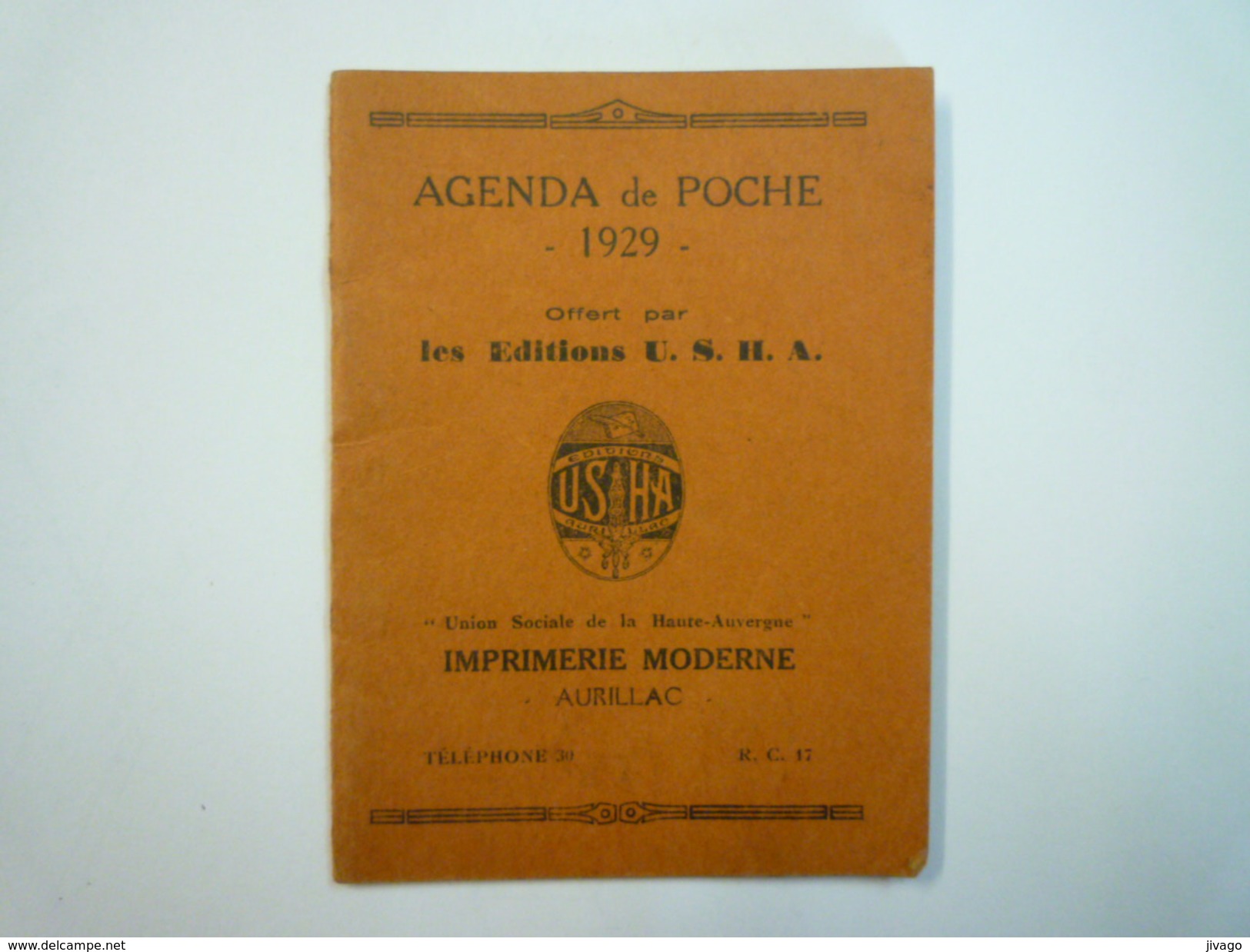 Petit AGENDA-CALENDRIER  De Poche  PUB   1929   - Tamaño Pequeño : 1921-40