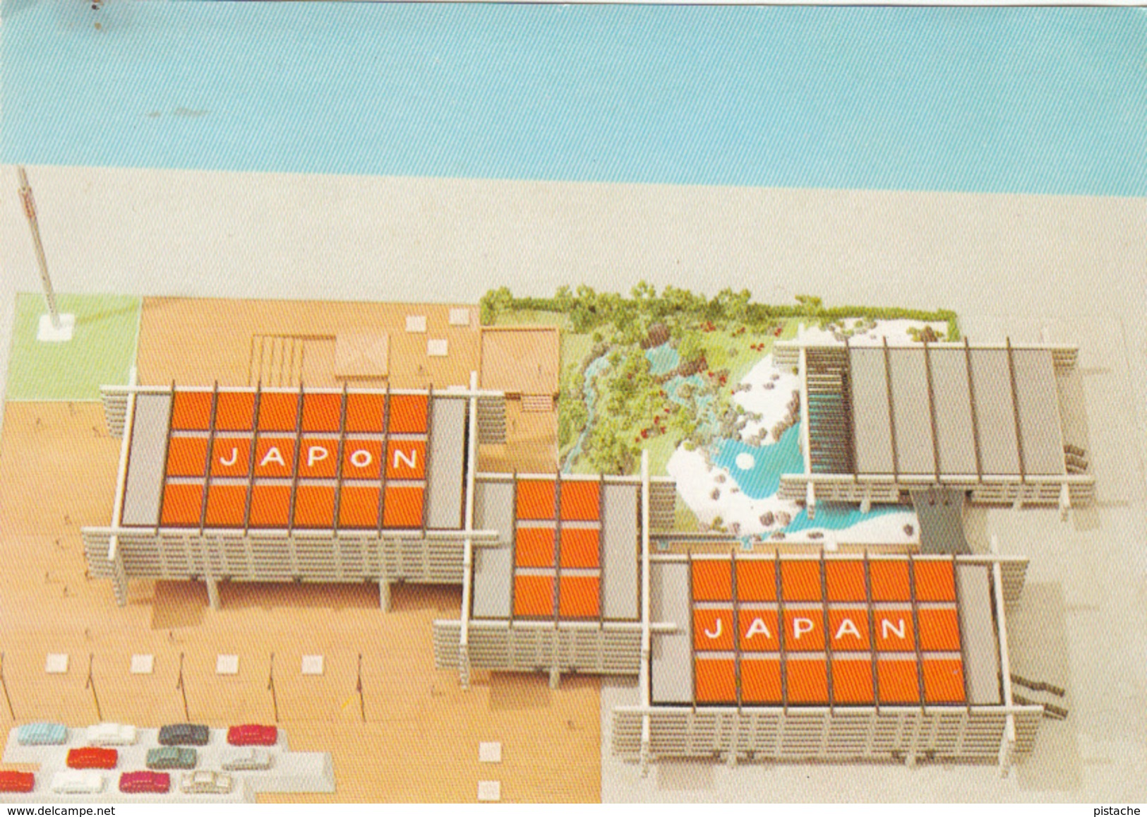 Model Maquette Architecture - Montreal Expo 67 Japanese Pavilion - Pavillon Japonais - Unofficial Card - 2 Scans - Other & Unclassified