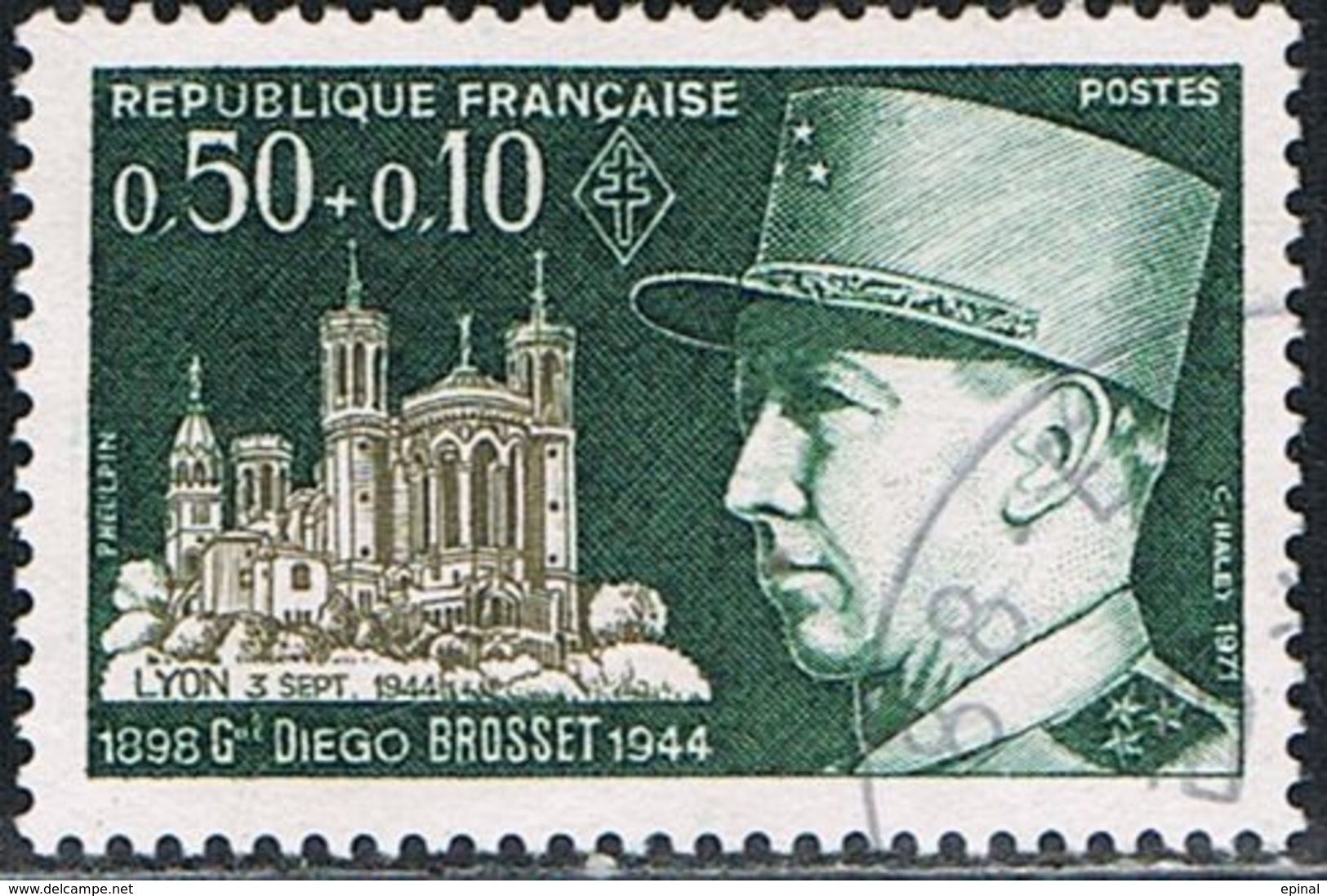 FRANCE : N° 1668 Oblitéré (Personnages Célèbres : Général Diego Brosset) - PRIX FIXE - - Used Stamps