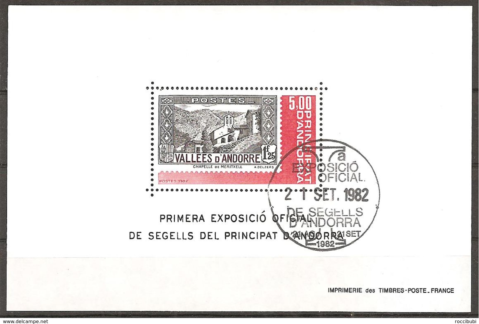 Andorra 1982 // Mi. Block 1 O (026..483) - Blocks & Sheetlets