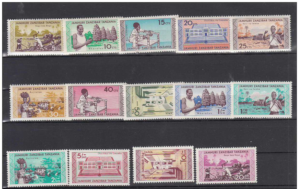 ZANZIBAR - 1966 - TIMBRE N°328/341** - Zanzibar (1963-1968)