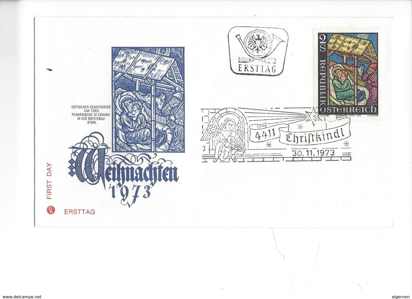 16023 - Christkindl Cover 30.11.1973 Weihnachten 1973 - Navidad