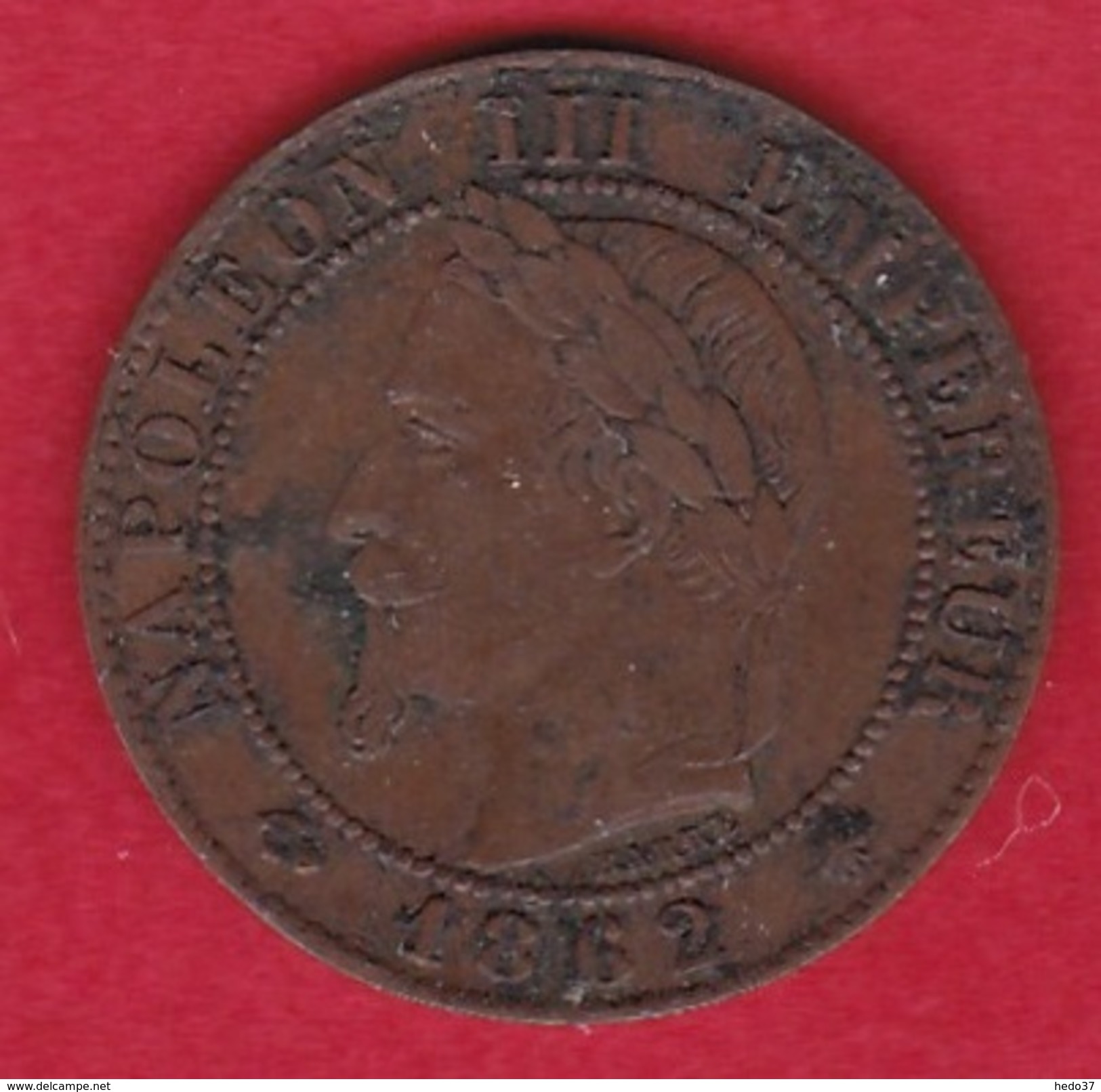 France 1 Centime Napoléon III Tête Laurée - 1862 A - Autres & Non Classés