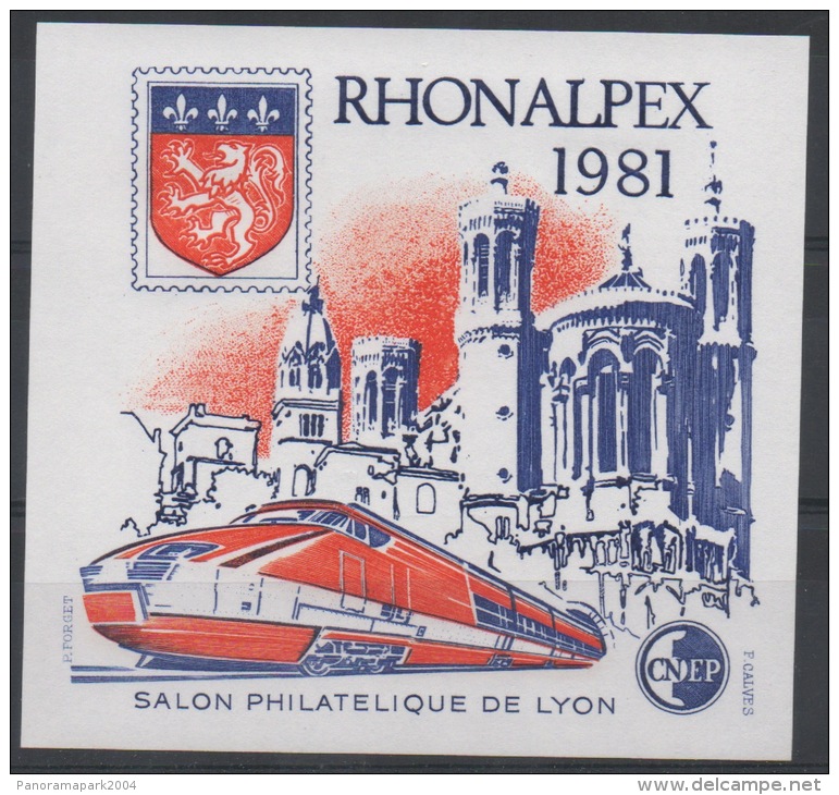 FRANCE 1981 BLOC C.N.E.P. CNEP N°2 RHONALPEX NEUF - CNEP