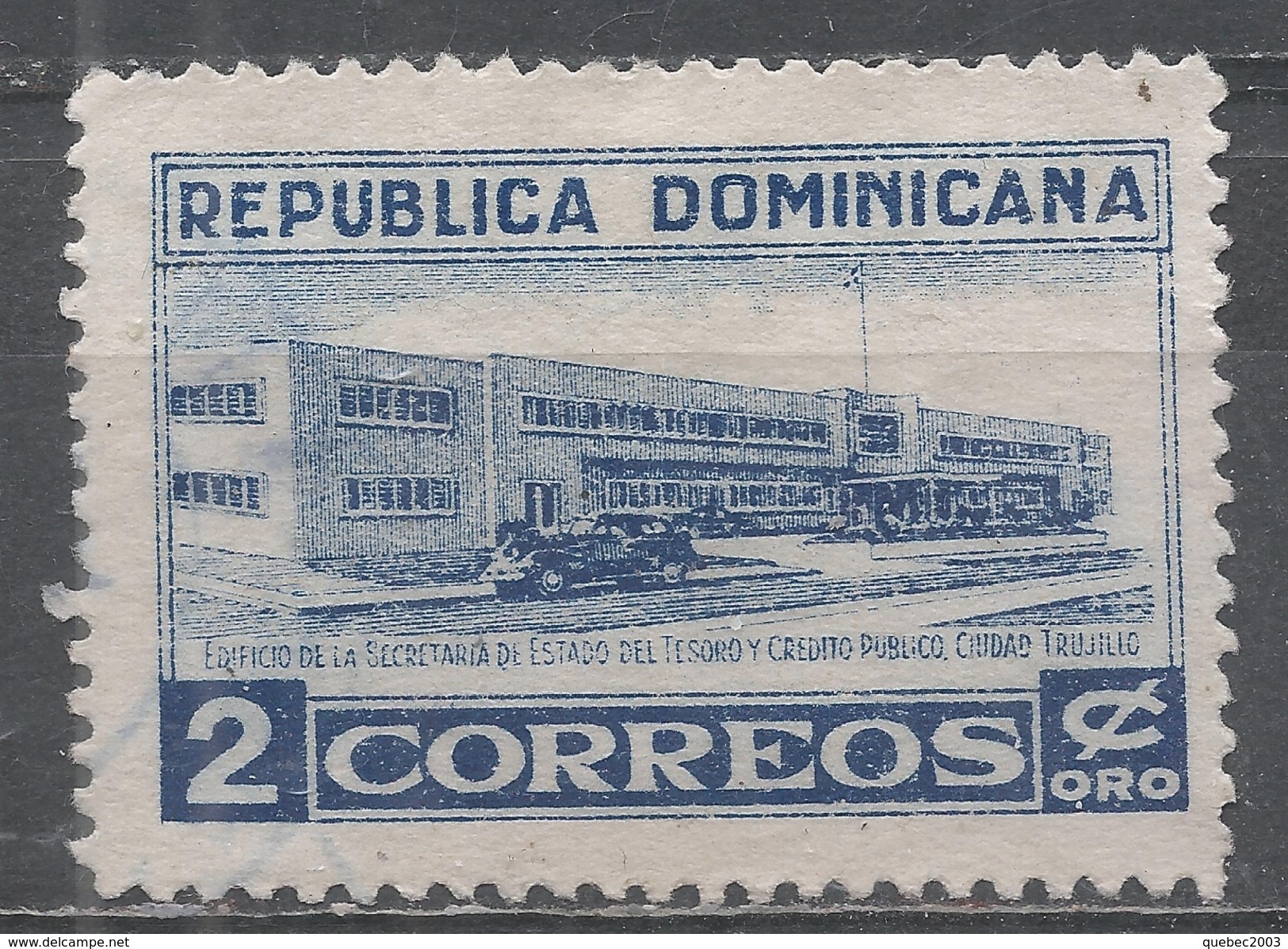 Dominican Republic 1953. Scott #454 (U) Treasury Building, Ciudad Trujillo - Dominicaine (République)