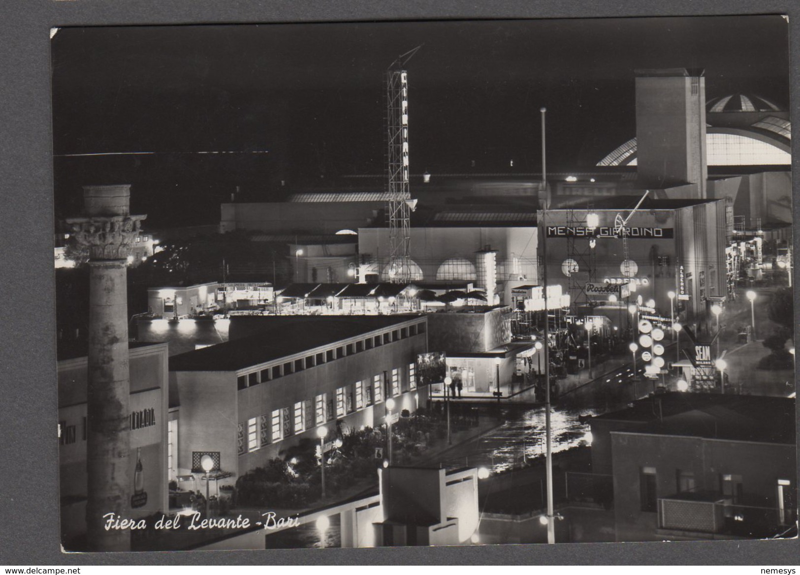 1952 BARI FIERA DEL LEVANTE FG V SEE 2 SCANS ANIMATA MENSA GIARDINO CIPRIANI - Bari