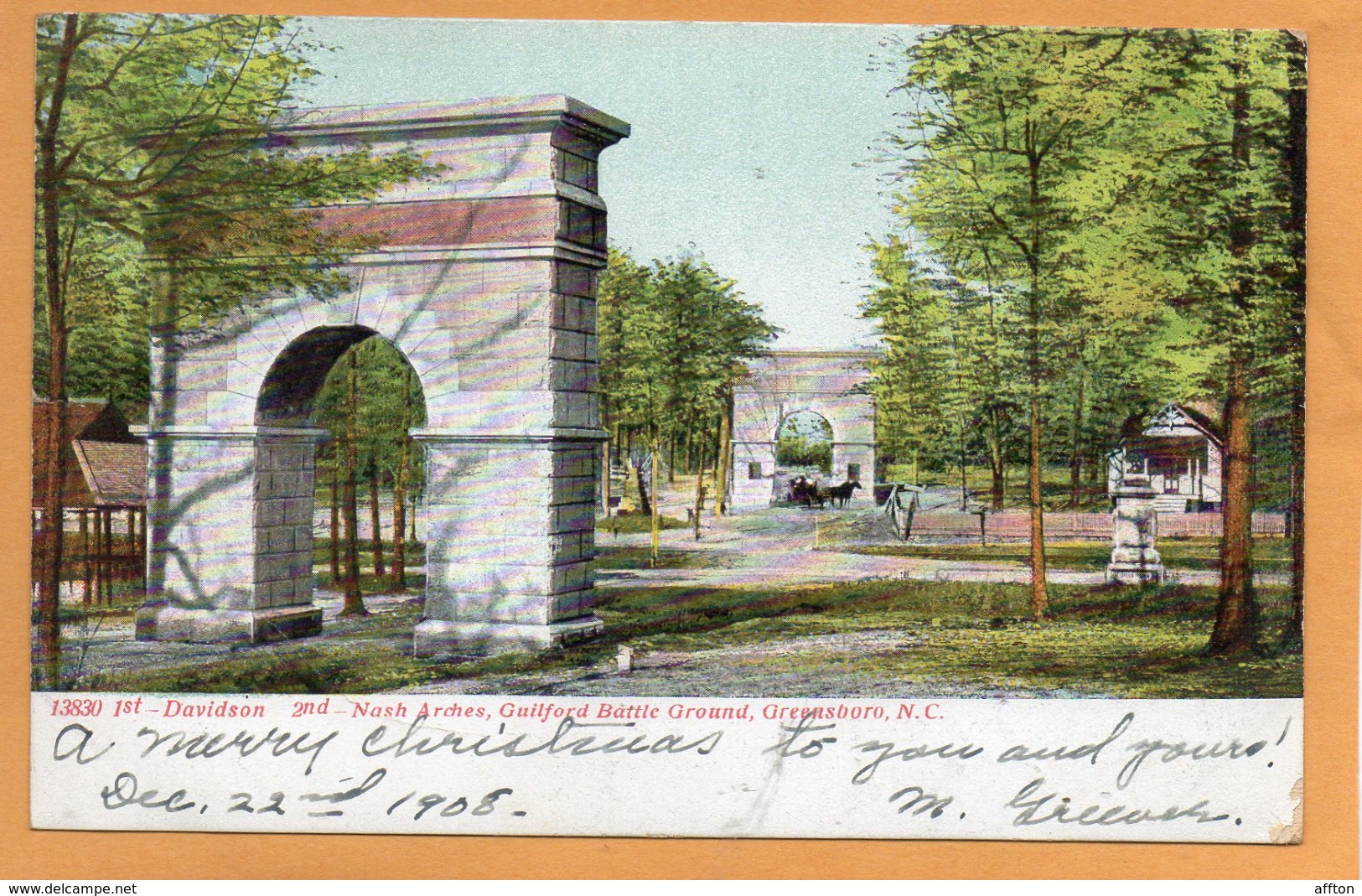 Greensboro NC 1905 Postcard - Greensboro