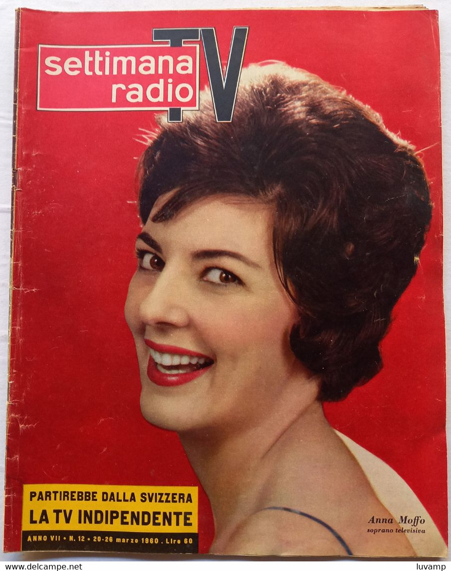 SETTIMANA RADIO TV N. 12  DEL    20/26 MARZO 1960 (CART 54) - Télévision