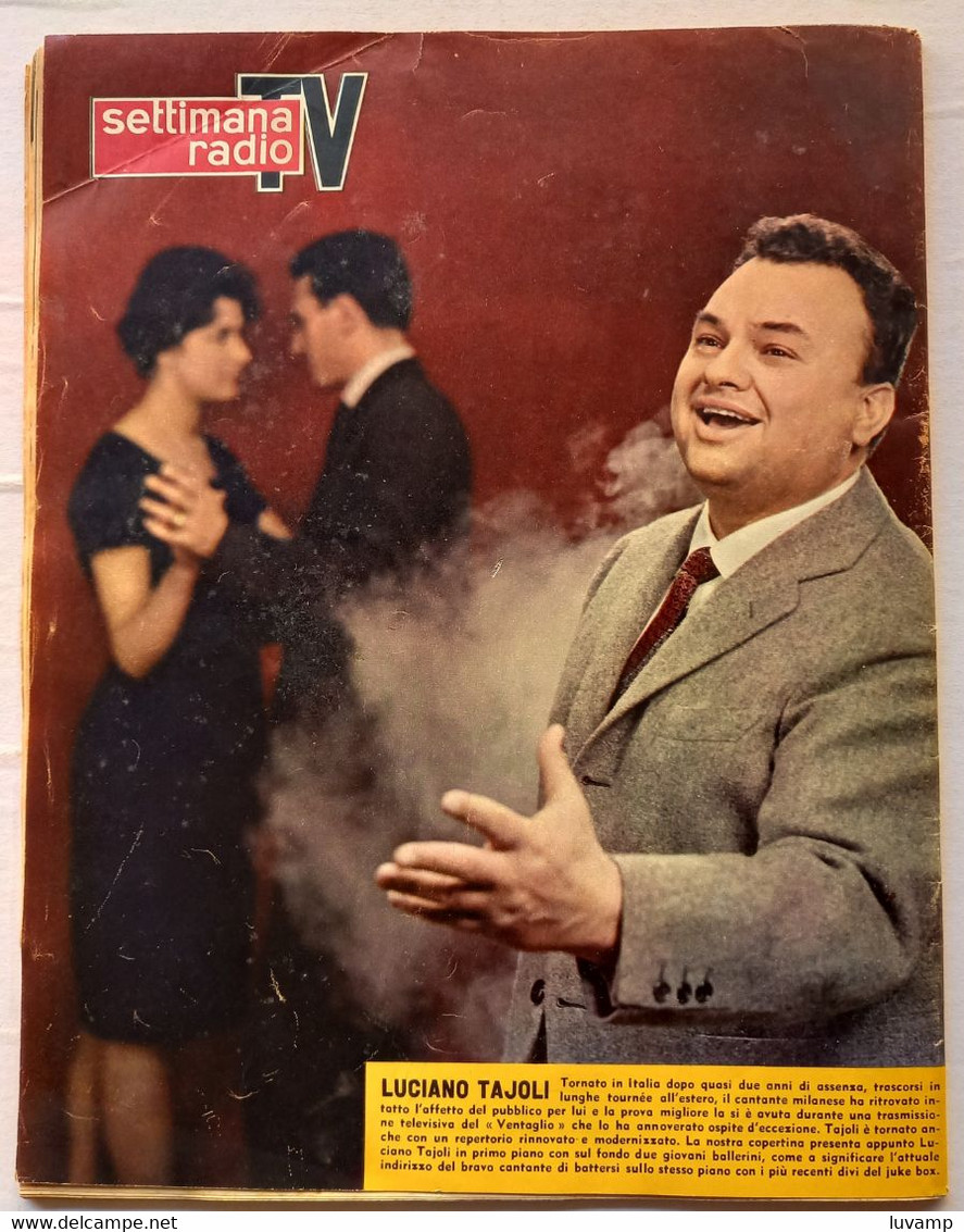 SETTIMANA RADIO TV N. 12  DEL    20/26 MARZO 1960 (CART 54) - Télévision