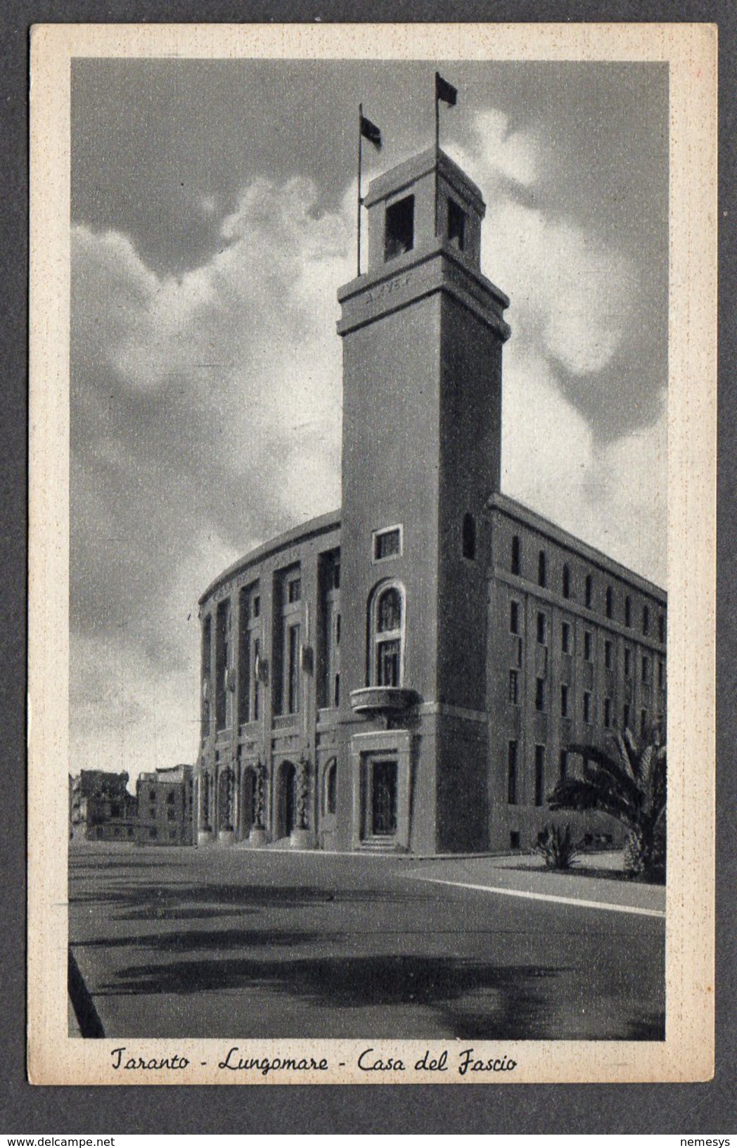 TARANTO LUNGOMARE CASA DEL FASCIO FP NV SEE 2 SCANS - Taranto