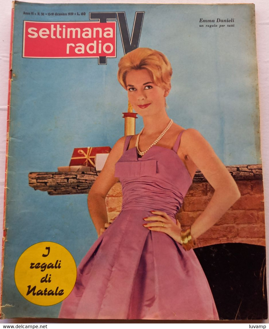 SETTIMANA RADIO TV N. 50 DEL  13/19 DICEMBRE 1959 ( CART 54) - Televisión