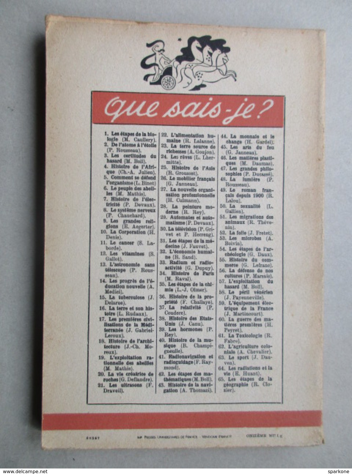 Histoire De L'Afrique "Que Sais-je ?"  (CH. André Julien) éditions Presses Universitaires De France De 1942 - Andere & Zonder Classificatie