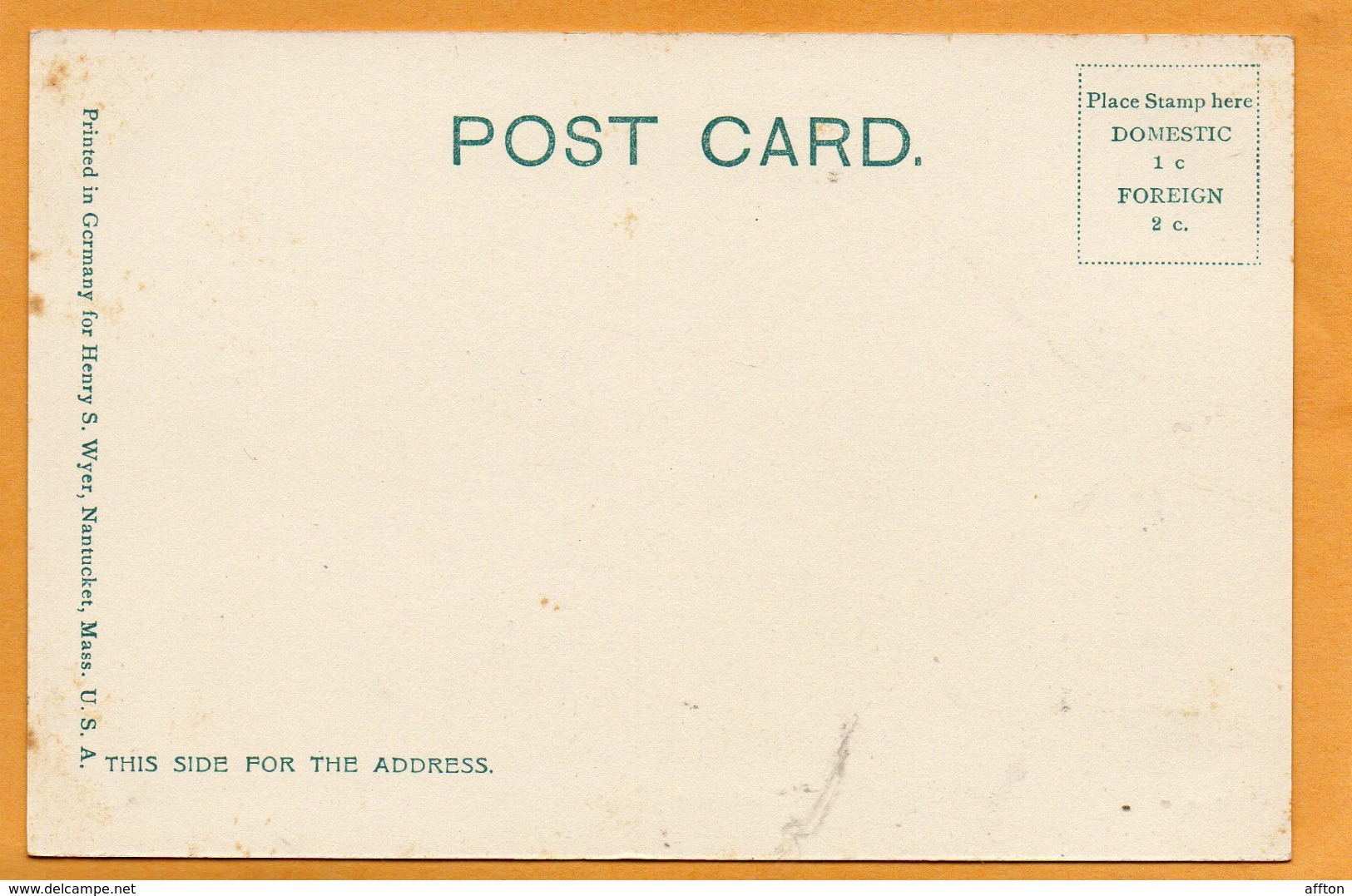 Nantucket MA 1905 Postcard - Nantucket