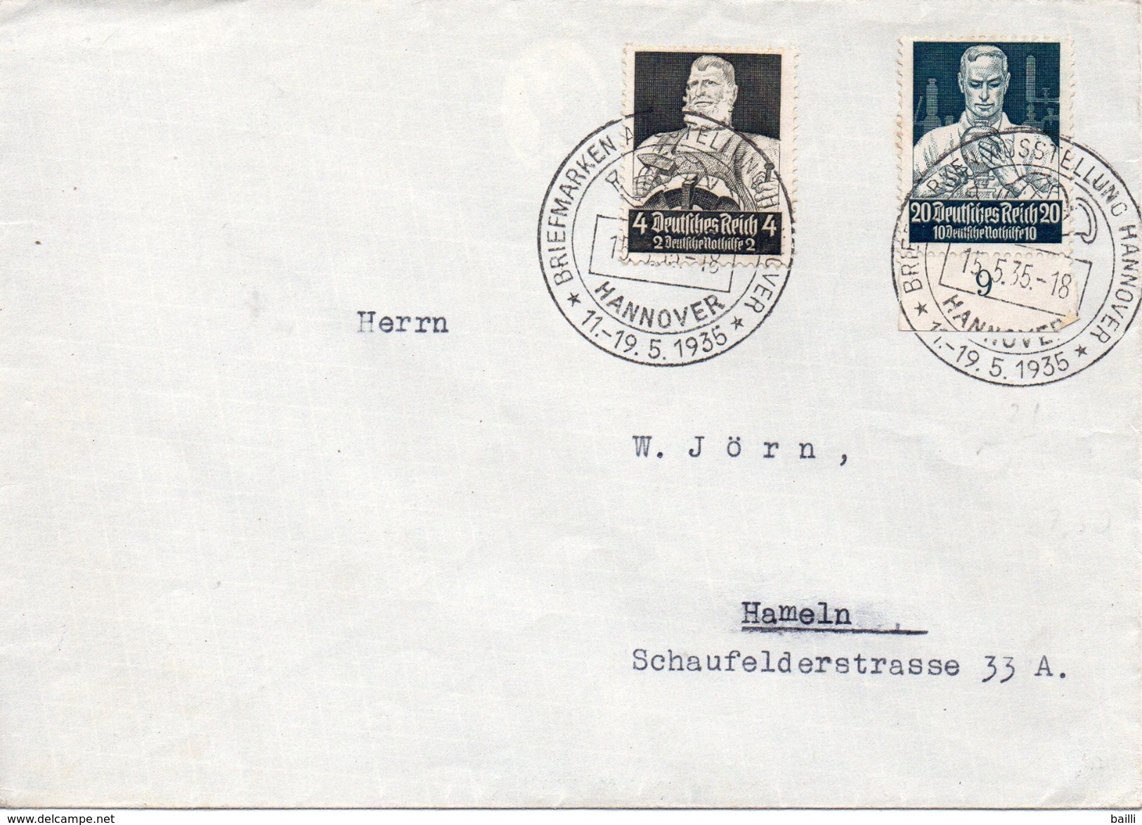 Allemagne Jolie Lettre Hannover 1935 - Other & Unclassified