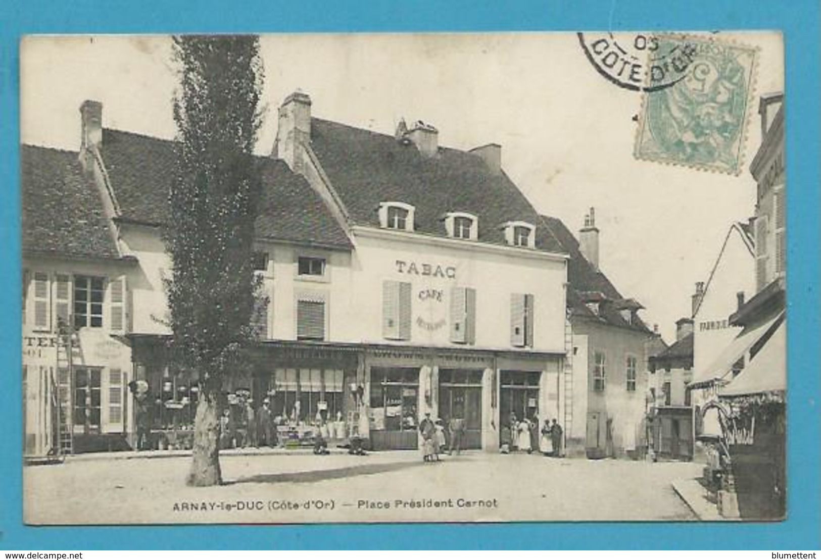 CPA Place Président Carnot - Comerces ARNAY-LE-DUC  21 - Arnay Le Duc