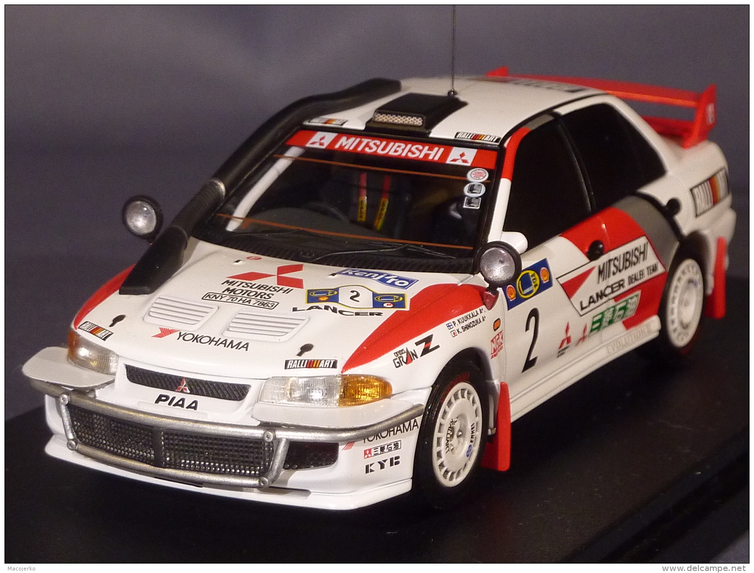 HPI Racing 8552, Mitsubishi Lancer EvoIII #2, Safari Rally 1995, Shinozuka - Kuukkala, 1:43 - Autres & Non Classés