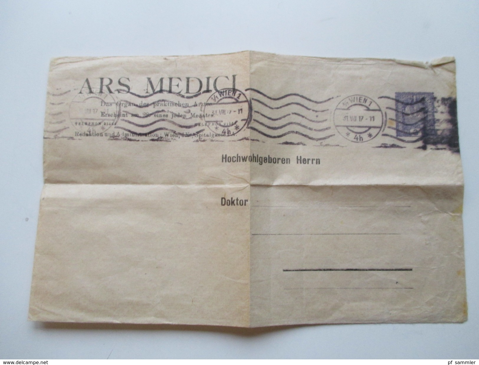 Österreich 1904 - 18 Streifbänder Deutsch-Österrischer. Alpenverein 8 Stück!! 1 Privatumschlag?! Ars Medici Interessant! - Cartas & Documentos