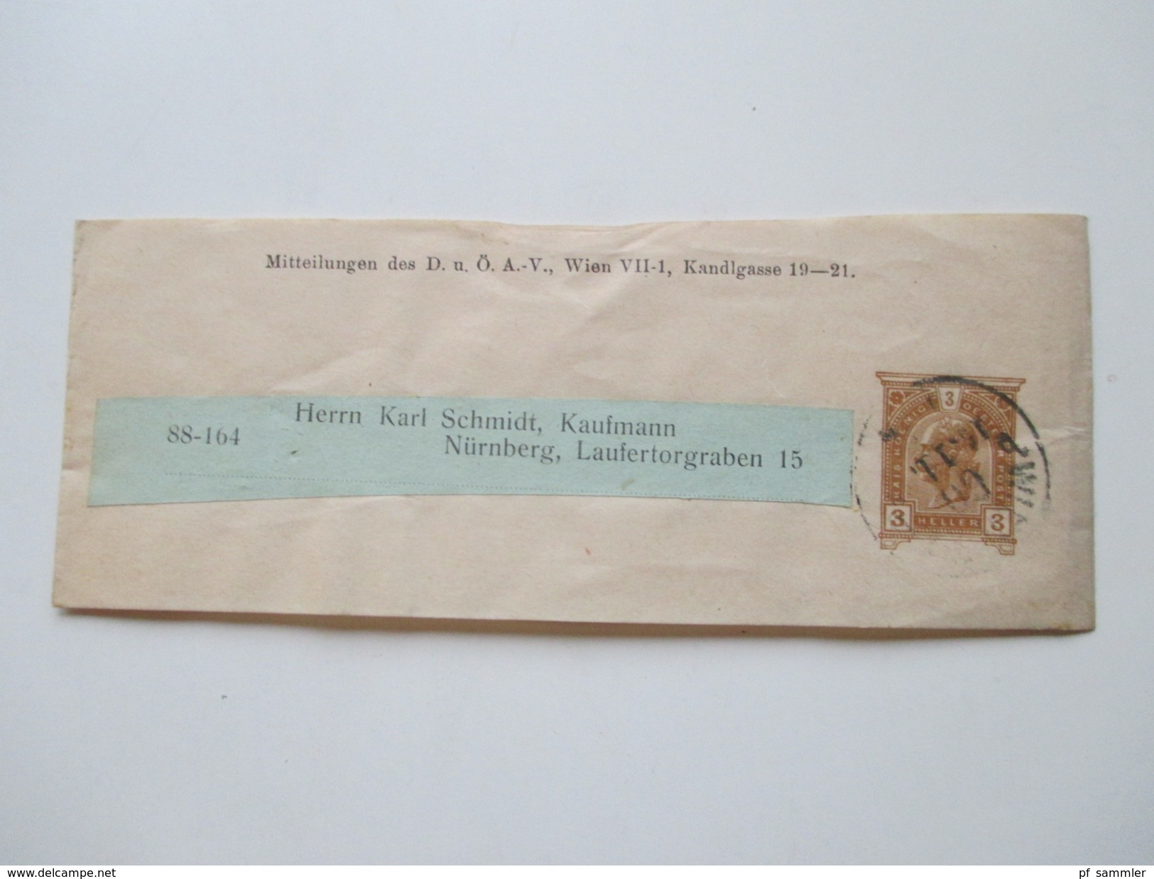 Österreich 1904 - 18 Streifbänder Deutsch-Österrischer. Alpenverein 8 Stück!! 1 Privatumschlag?! Ars Medici Interessant!