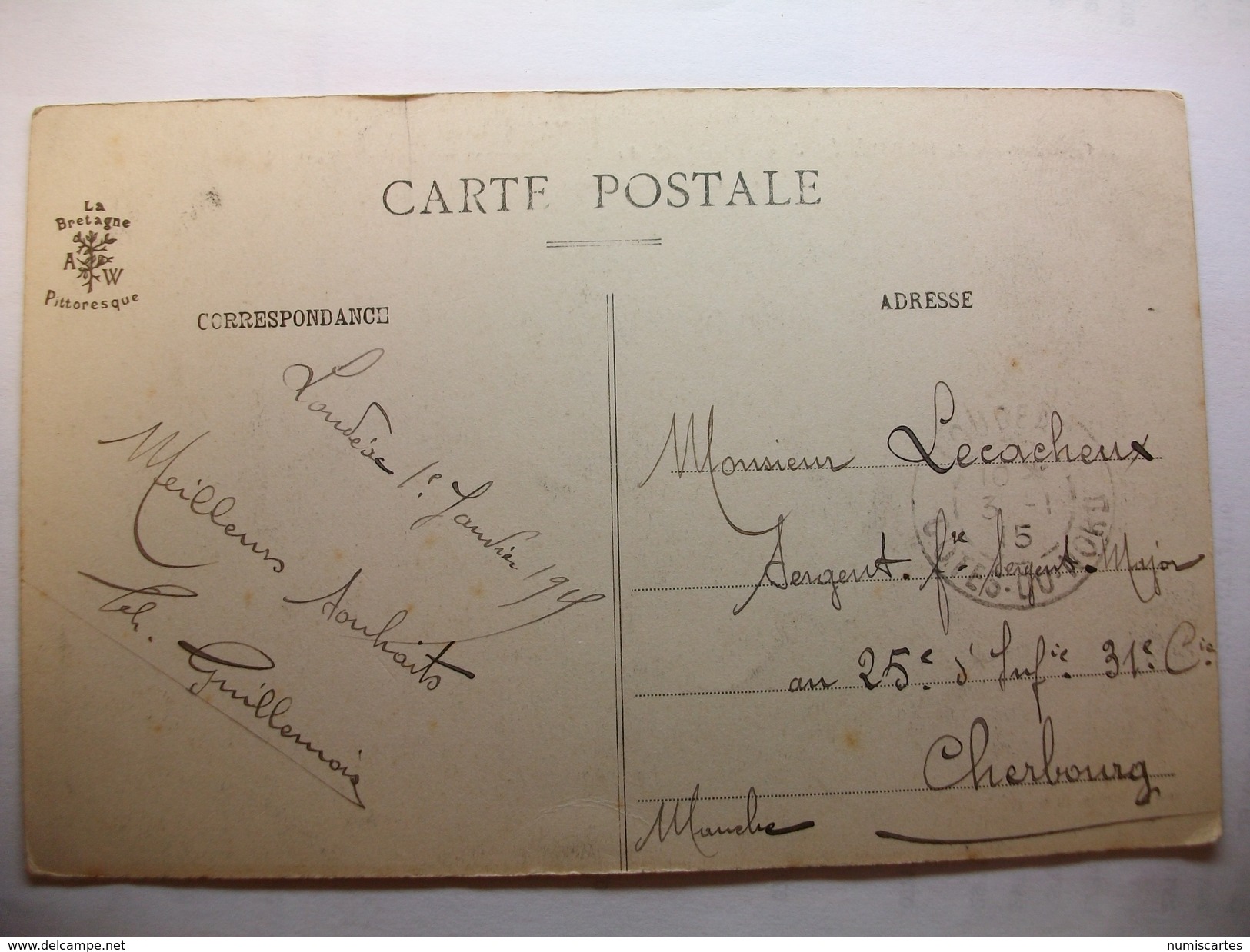 Carte Postale Bosméléac  (22)  La Retenue D'eau Du Barrage  (CPA  Correspondance Militaire 1915 ) - Bosméléac