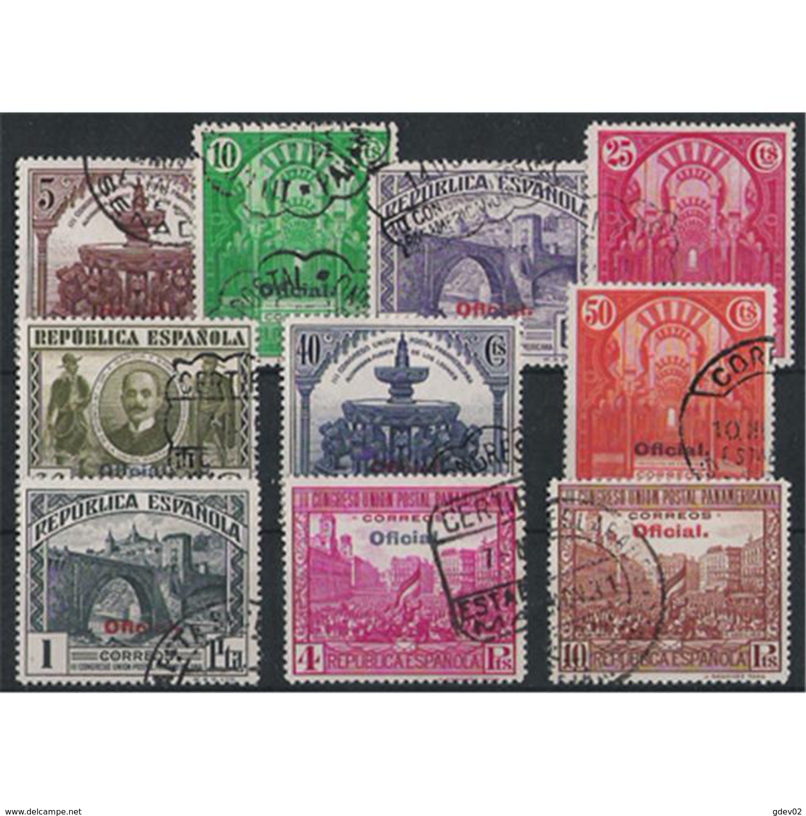 ES620STVCPA-LFTU620/29TARSC.España. Spain.Espagne.UNION POSTAL PANAMERICANA.1931.( Ed 620/29º) - Otros & Sin Clasificación