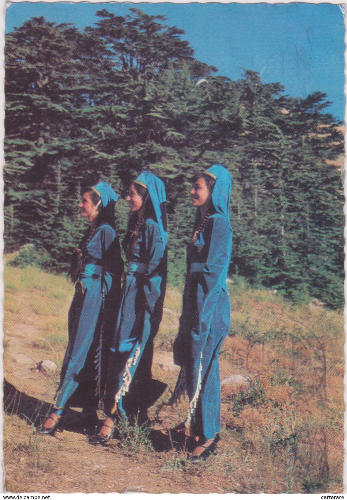 ASIE,ASIA,LIBAN,LEBANON, BEYROUTH,BEIRUT,3 FEMMES DU PAYS,1967 - Liban