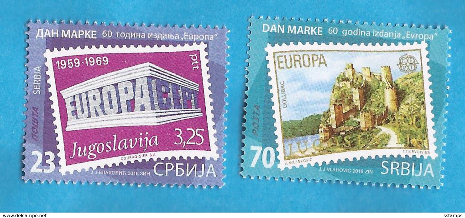 2016  SRBIJA  SERBIA  EUROPA  Stamp Day - 60 Years Of Publication EUROPE  MNH - 2016