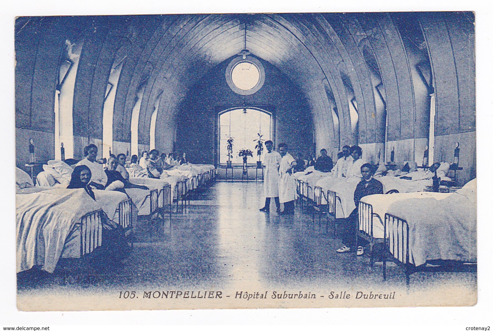 34 Montpellier N°105 Hôpital Suburbain Salle Dubreuil J. Astav Edit Envoyée à 48 Barre Des Cévènes - Montpellier