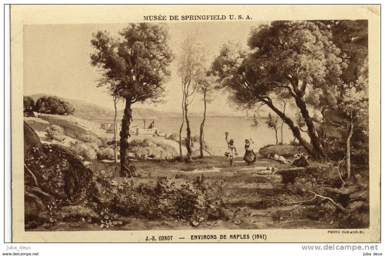 Springfield Museum .  J.B. Corot .  Environs De Naples . Napoli . - Springfield – Illinois