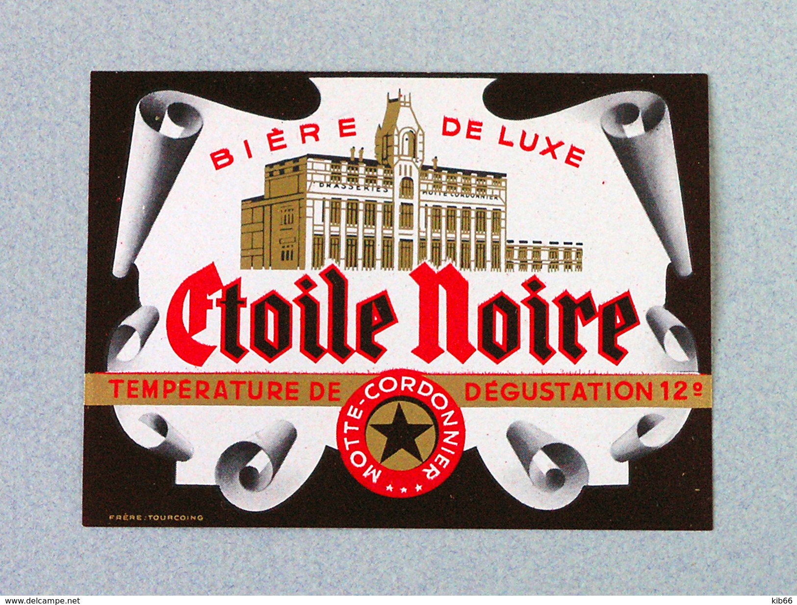 Rare Étiquette Bière Française &ldquo;BRASSERIE MOTTE-CORDONNIER&ldquo; (Beer Label Bieretiketten) - Bière