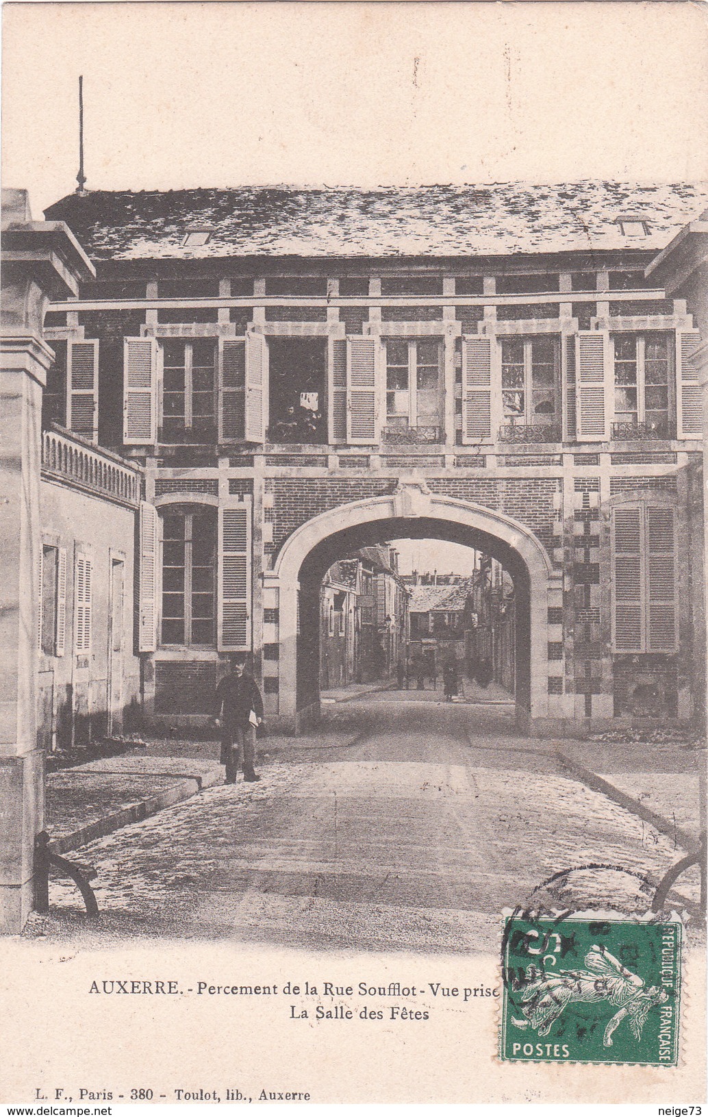 Carte Postale Ancienne De L'Yonne - Auxerre - Percement De La Rue Soufflot... - Auxerre