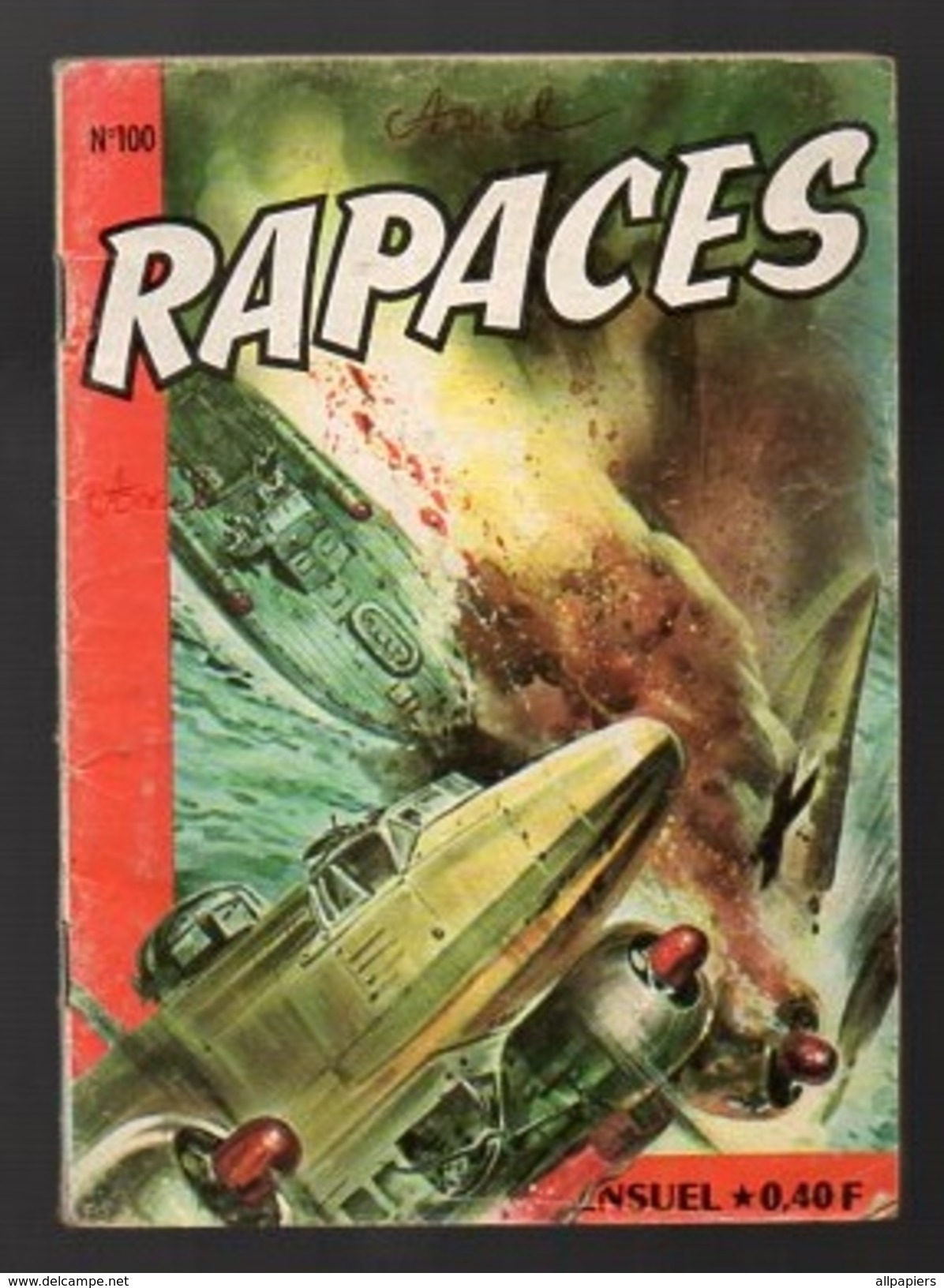 Petit Format Rapaces N°100 Dans Les Ténèbres De 1965 - Rapaces