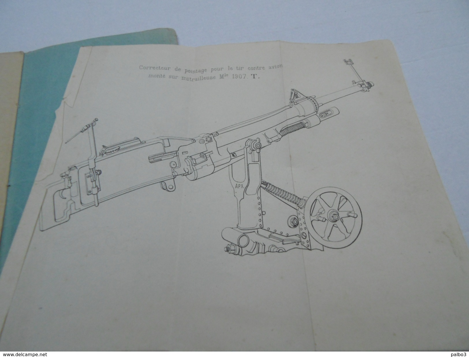 Confidentiel 1918 Manuel Instruction Et L'emploi Du Correcteur Pour La Mitrailleuse D'infanterie Contre Avions Hotchkiss - 1914-18