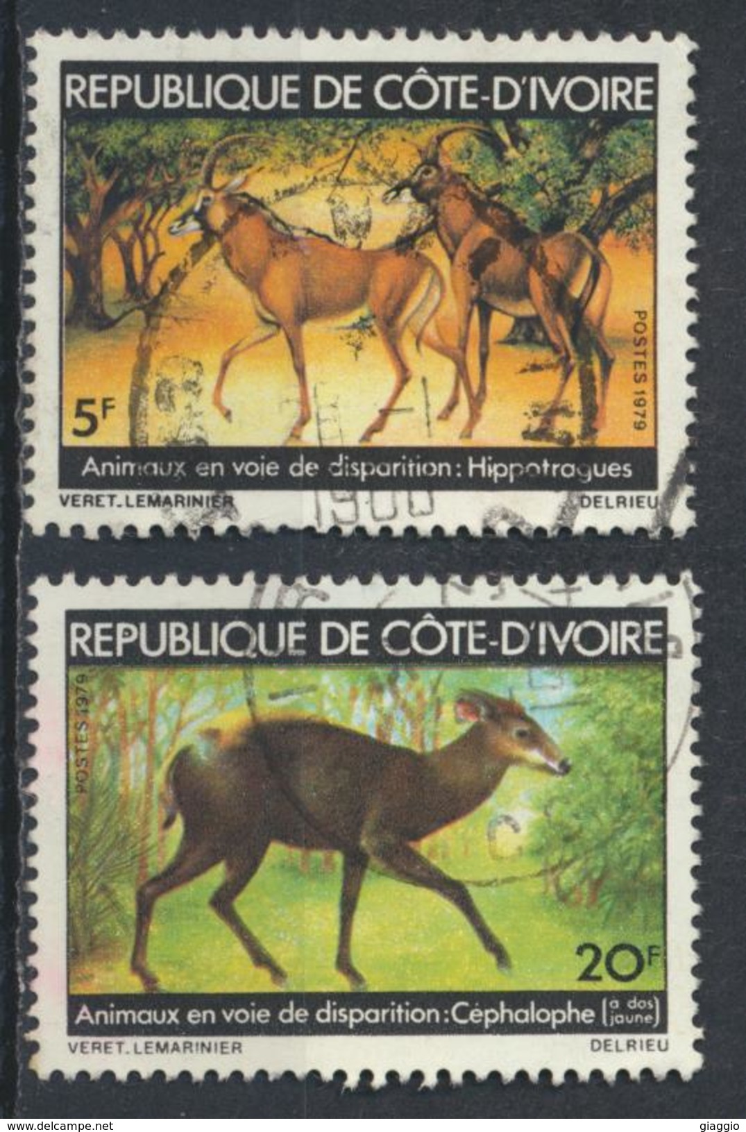 °°° COTE D'IVOIRE - Y&T N°502/3- 1979 °°° - Ivoorkust (1960-...)