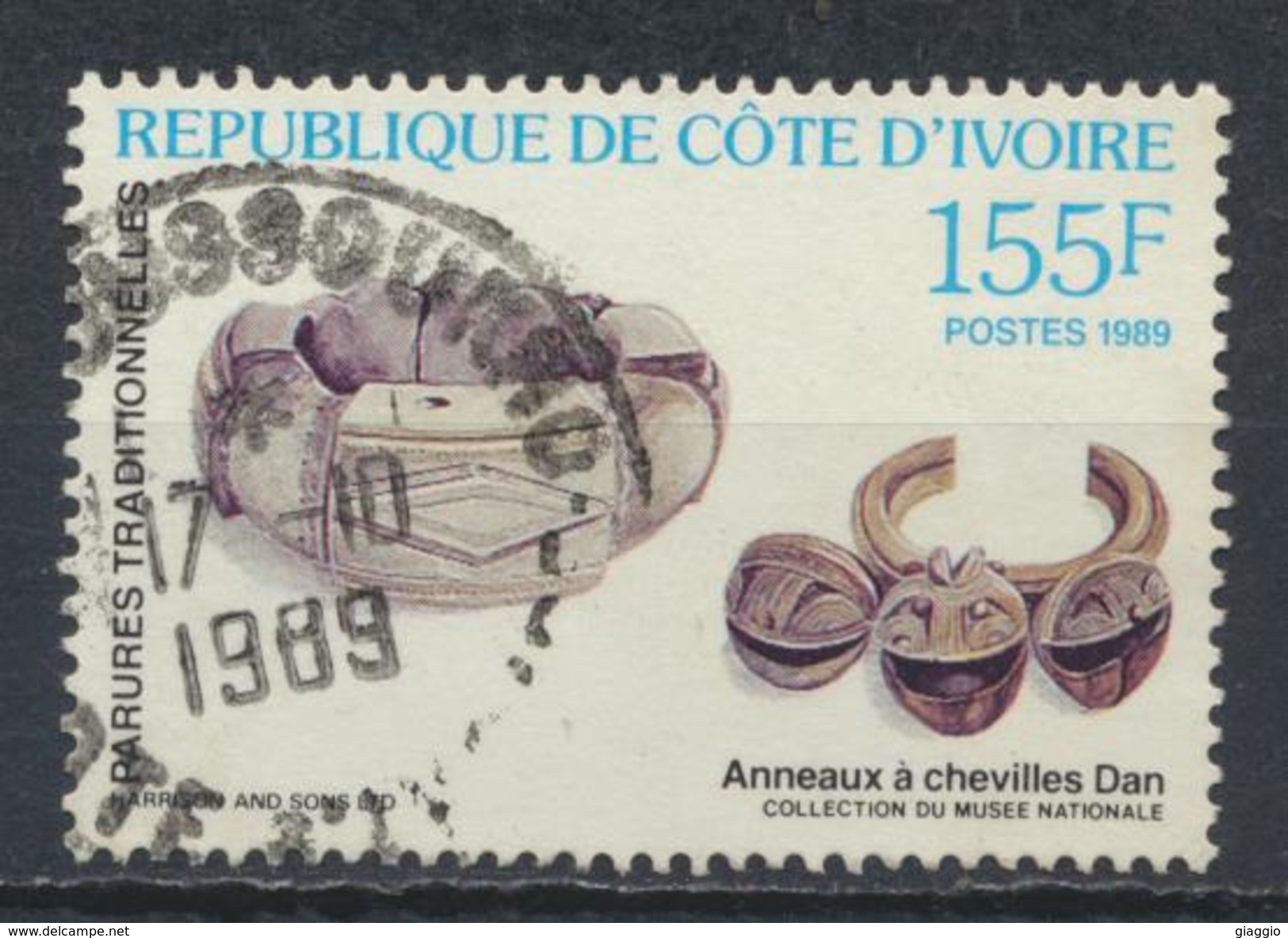 °°° COTE D'IVOIRE COSTA D'AVORIO - Y&T N°824 - 1989 °°° - Côte D'Ivoire (1960-...)