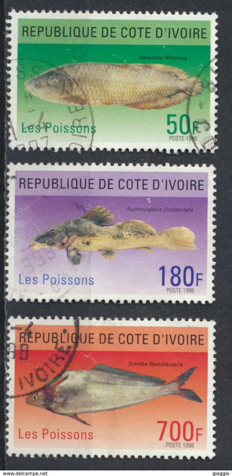 °°° COTE D'IVOIRE - Y&T N°962/64 - 1996 °°° - Ivoorkust (1960-...)