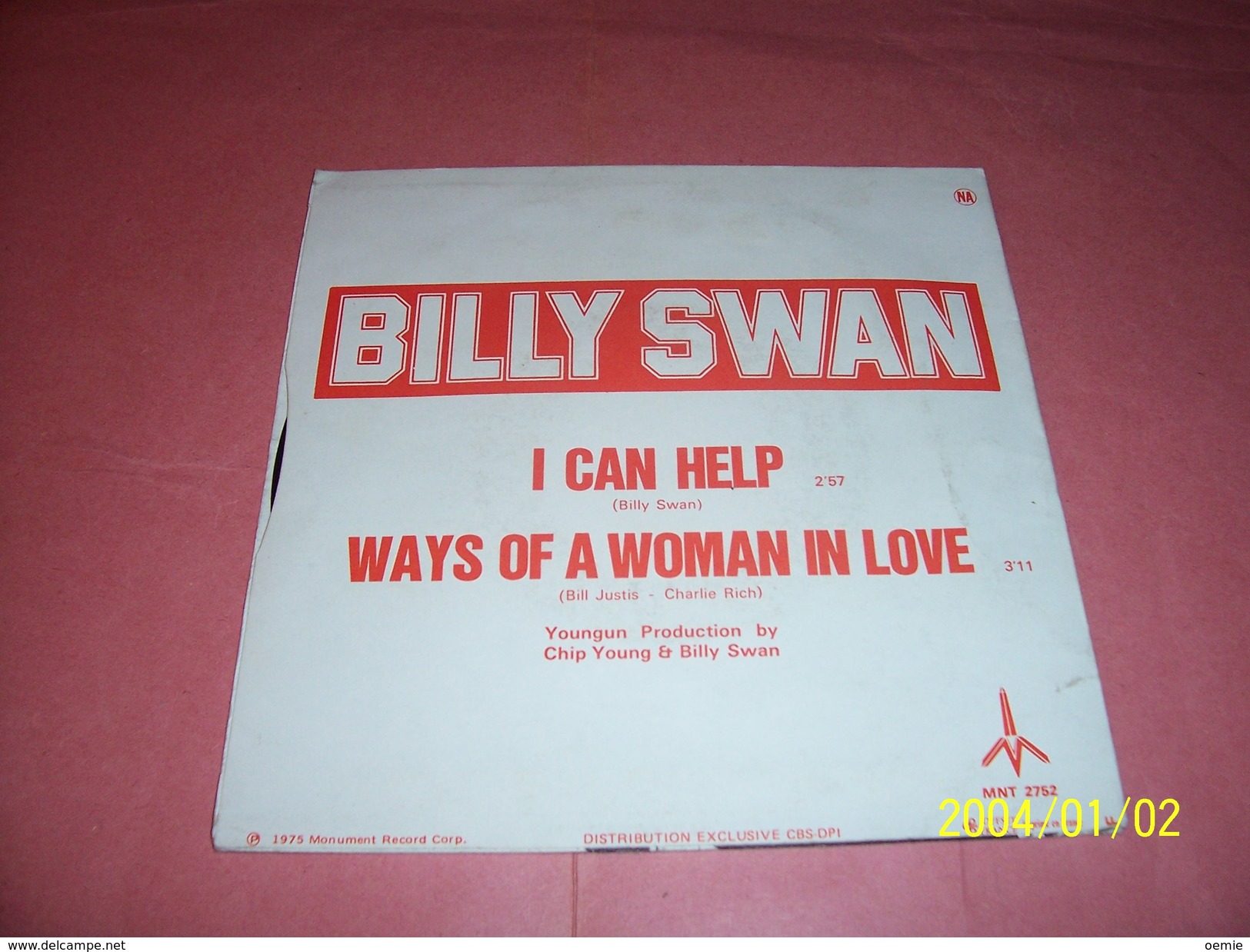 BILLY  SWAN  °  I CAN HELP - Country En Folk