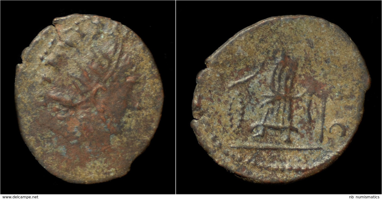 Barbaric Antoninianus Of Tetricus - L'Anarchie Militaire (235 à 284)