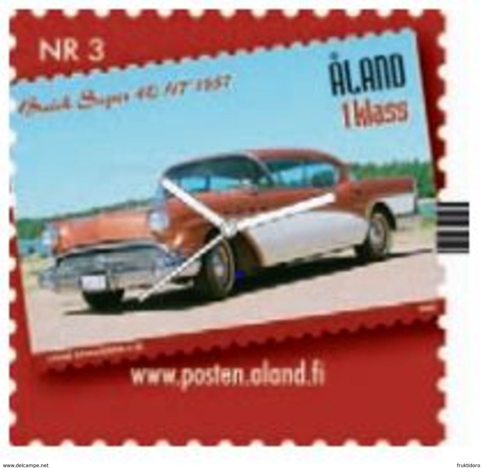 Aland Stamp Clock Nr. 3 - Vintage Cars - Buick Super 4C HT 1957 - 2005 - Horloge: Modern