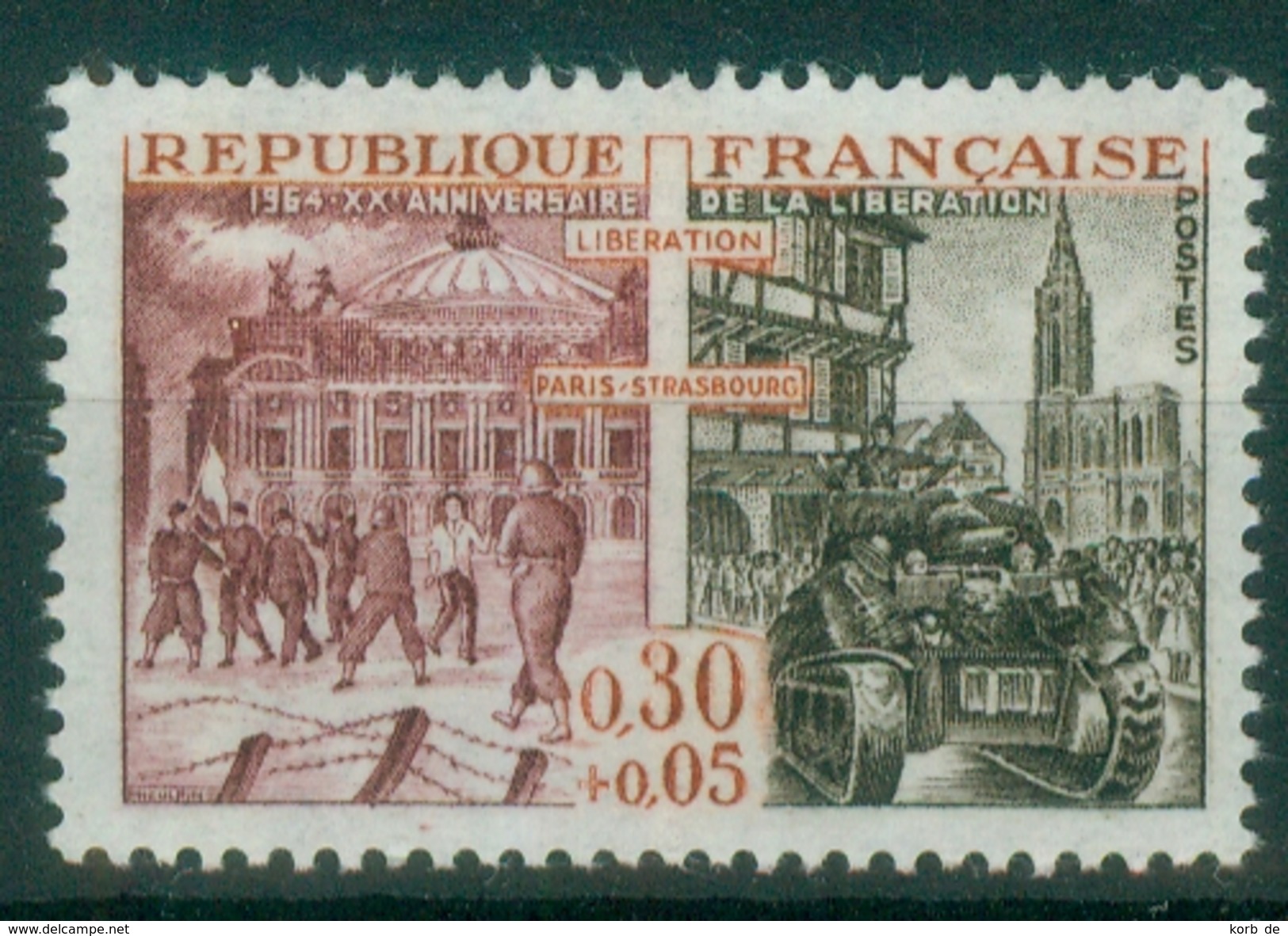 Frankreich 1964 / MiNr.  1488   ** / MNH   (o3508) - Unused Stamps