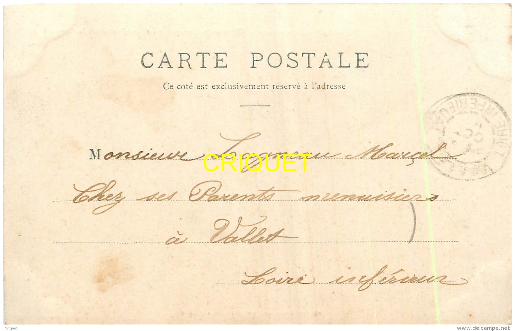 37 Cléré, Chateau De Champchevrier, Entrée Et Chapelle, 2 Enfants Vers La Grille, Affranchie 1905 - Cléré-les-Pins