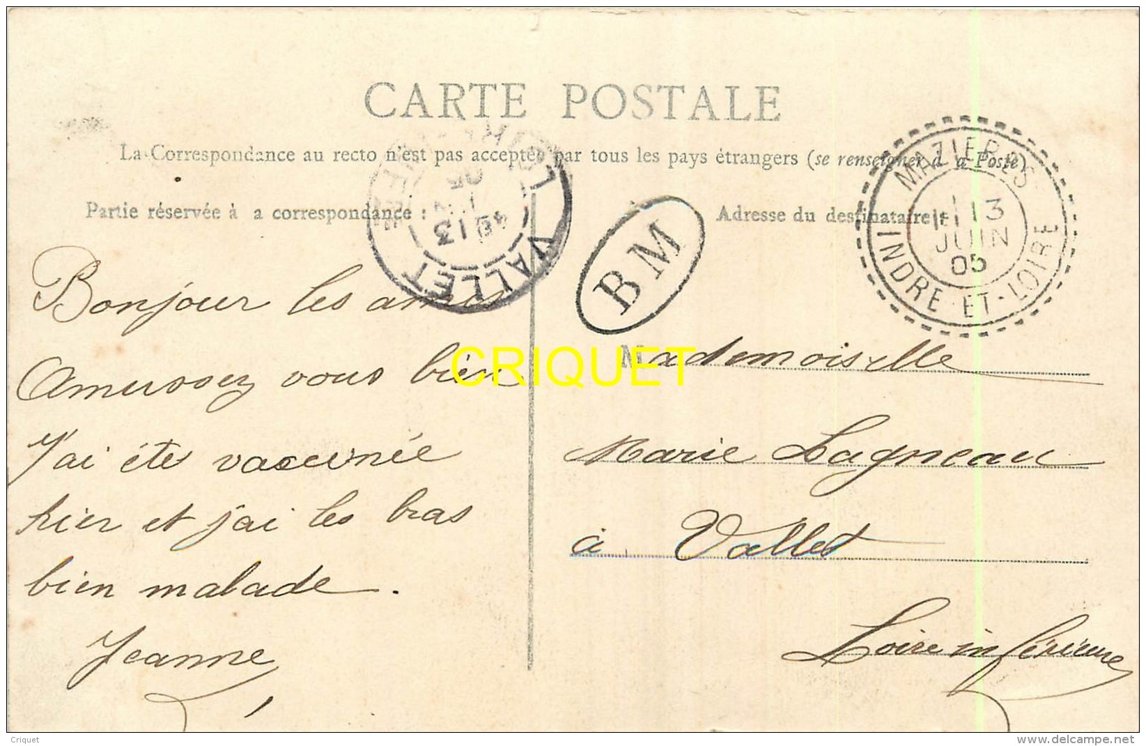 37 Cléré, Route De Luynes, Animée, Gendarmerie, Beau Chariot...., Affranchie 1905 Et Cachet B M - Cléré-les-Pins